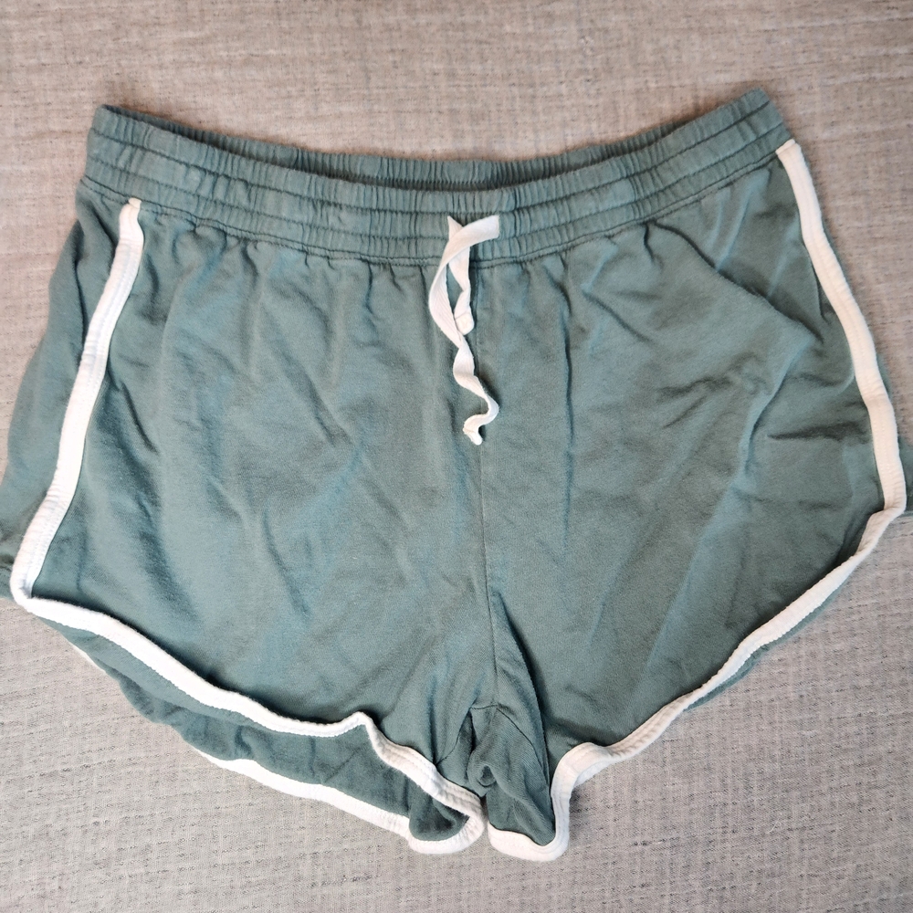 Aeropostale Tomboy retro short MWomen's Teal Shorts with White Trim loungewear - Picture 1 of 12